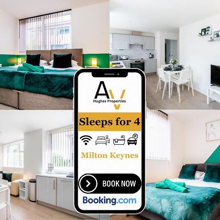 Modern Two-Bedroom Apartment - Central Location, Free Wi-Fi, Ideal For Long Stays By Av Hughes Properties มิลตันคีนส์ ภายนอก รูปภาพ
